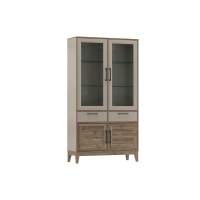 Сарита шкаф витрина 75.02 Серый камень / Дуб Давос