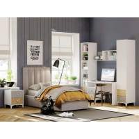 Детская Морти 1 Дуб Бунратти/белый/серый