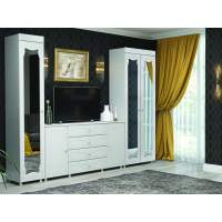 Гостиная Италия-4 белое дерево