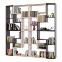 Стеллаж Сокол 7 (8 модулей ПК-9) Венге/Беленый дуб