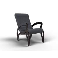 Кресло Зельден Черный / Графит в гостиную