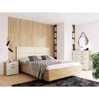 Спальня Livorno 5 дуб бунратти / софт панакота