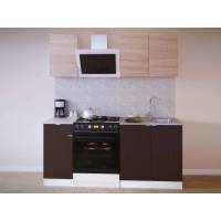 Кухня ПН-04 + ТК-04.1 + ПН-08 + ТК-08м Сокол венге/дуб