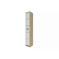 Шкаф скошенный НМ 013.05-01 левый «Фанк» Дуб сонома/белый скандинавский