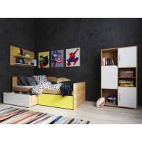 Детская Дастин 3 Дуб Крафт золотой / Белая Аляска