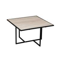 Скарлетт стол журнальный квадратный с рамкой Дуб Сонома/черный