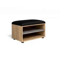 Обувница Мини-Лайт МЛ-8 дуб крафт/ателье/черный к/з Обувница Мини-Лайт МЛ-8 дуб крафт/ателье/черный к/з