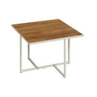 Скарлетт стол журнальный квадратный с рамкой Дуб Таксония/белый