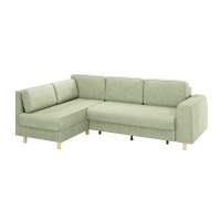 Диван-кровать угловой Шелдон / букле Лайк светло-оливковый 690