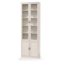 Шкаф комбинированный В-19 Оливия Вудлайн Кремовый/Аруша Венге