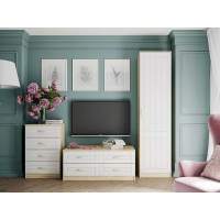 Гостиная Оливия 5 Дуб Сонома/белое дерево