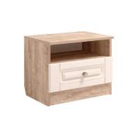 Богуслава М10 тумба прикроватная дуб Баррик/крем