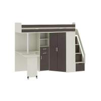 Карамель 77-03 кровать-чердак 2х этажная Ясень анкор Светлый / Бодега темный Карамель 77-03 кровать-чердак 2х этажная Ясень анкор Светлый / Бодега темный