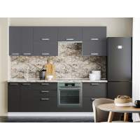 Кухня Борги комплект 5 Белый / Антрацит