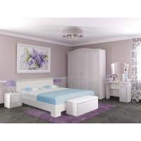 Спальня ГЕРТРУДА 2 белая лиственница/ясень жемчужный