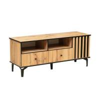 Тумба под ТВ Либерти 51.06 (опора h150) Дуб вотан/Черный