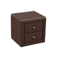 06.34-01 тумба прикроватная со стеклом жаккард шоколад