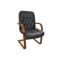 Кресло Премьер 2ДС светлый орех/ к/з серый