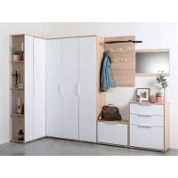 Прихожая Куба 2 дуб сонома/белый