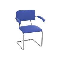 Стул Сильвия АРМ к/з синий