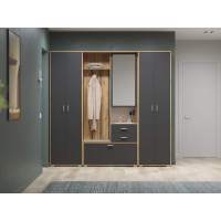 Прихожая модульная Антре 2 Дуб вотан / Диамант серый