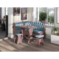 Кухонный набор Орхидея Люкс ясень темный/лагуна