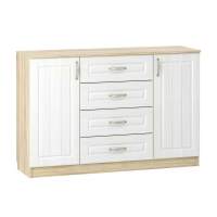 НМ 040.35 Комод Оливия Дуб Сонома/белое дерево