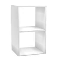 Агата М14 Стеллаж 2-х секционный Белый