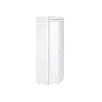 Шкаф угловой (гл.410) с зеркалом Монако МН-66 белое дерево