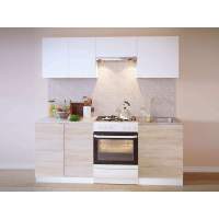 Кухня ПН-08 + ТК-08 + ПН-06.2 + ПН-06 + ТК-06м Сокол дуб/белый