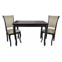 Обеденная группа СО-2/С-6 черный/бежевый