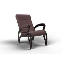 Кресло Зельден Черный / Кофе с молоком в гостиную