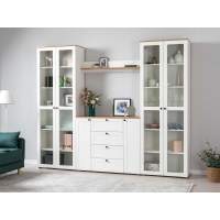 Гостиная Остин 4 белый/дуб золотой