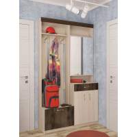 Прихожая Ева 2 комплект 1 Туя светлая/Таксония темная