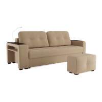 Диван Smart 4 пуф слева Velutto 05