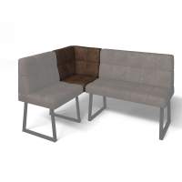 Кухонный диван Реал МУ 590 Коньяк/Черный муар