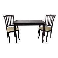 Обеденная группа СО-2/С-7А черный/бежевый