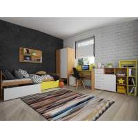 Детская Дастин 4 Дуб Крафт золотой / Белая Аляска