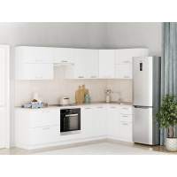 Кухня Борги комплект 8 Белый / Белый