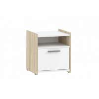 Тумба прикроватная Симпл НМ 013.11 дуб сонома/белый