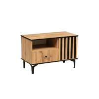 Тумба под ТВ Либерти 51.07 (опора h150) Дуб вотан/Черный