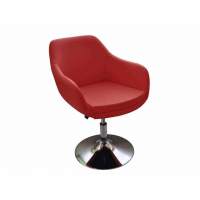 Кресло КВАНТ S к/з красный