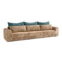 Диван - кровать Конго 3S (3 секции) велюр цилиум крем/форест