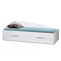 Кровать Фея - 3 одинарная ассиметричная (900х2000) белый Кровать Фея - 3 одинарная ассиметричная (900х2000) белый