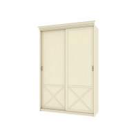 Бэль Шкаф-купе с нишей для гладильной доски + Карнизы 1543/60 Слоновая кость