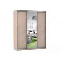 Шкаф купе Модерн 1776х600 3-х дверный 3-х секционный зеркало ясень