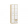 Шкаф для одежды НМ 014.07 с ящиками «Фанк» Дуб сонома/белый скандинавский