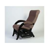 Кресло-маятник Амелия Черный / Кофе с молоком