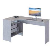 Письменный стол СПМ-25 Левый Бетон