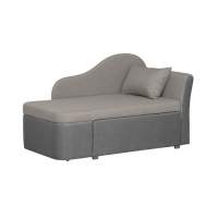 Тахта Мася-12 левый жаккард тесла дым/серый